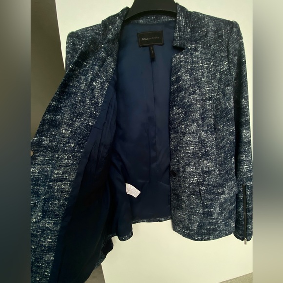 BCBG MAXAZRIA BLAZER JACKET "joplin" blue size L - Picture 5 of 12